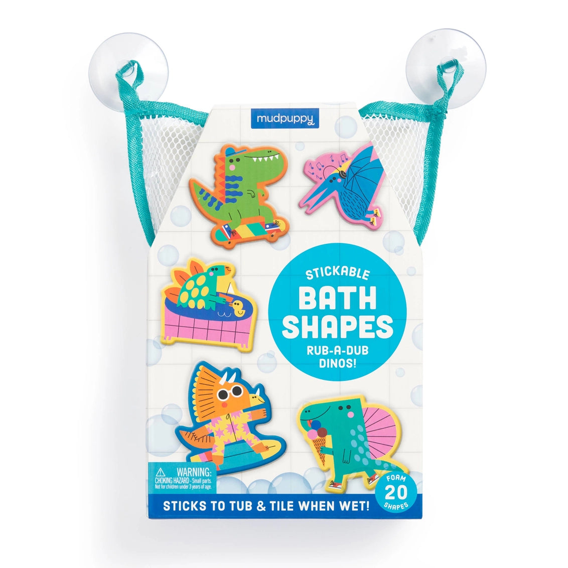 Rub-A-Dub Dinos Stickable Foam Bath Shapes