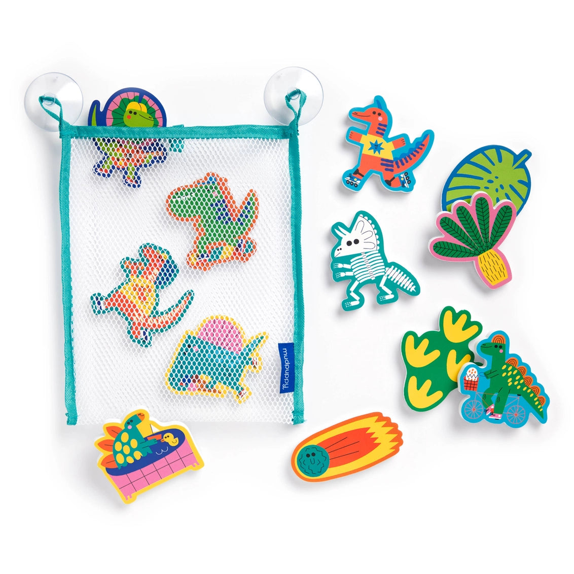 Rub-A-Dub Dinos Stickable Foam Bath Shapes