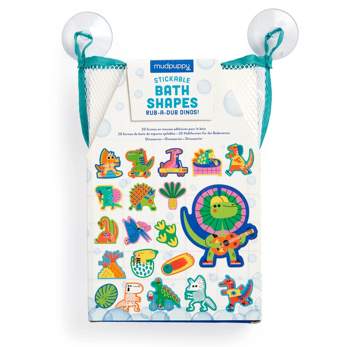 Rub-A-Dub Dinos Stickable Foam Bath Shapes