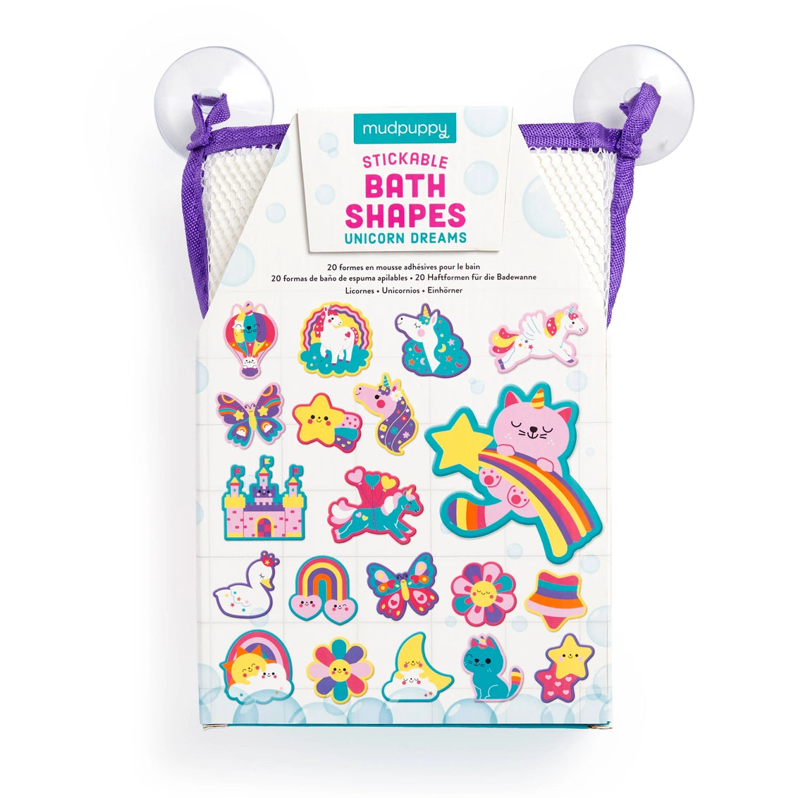 Unicorn Dreams Stickable Foam Bath Shapes